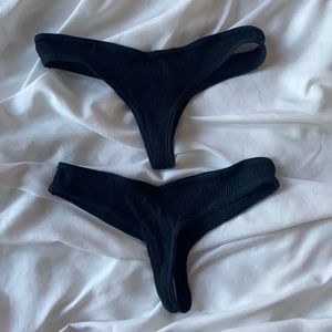 Black thong NEVER WORN